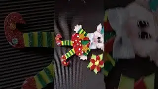 adorno navide&ntilde;o #arte #manualidades #fomy DIY creaciones
