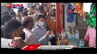 TSRTC MD Sajjanar Inspects Bus Depots, Bus Stands | V6 Teenmaar News