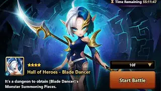 WATER BLADE DANCER HALL OF HEROES (LARIEL) F2P 100% SAFE *Summoner War*
