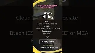 AWS is Hiring for Cloud Support Associate Role 2023