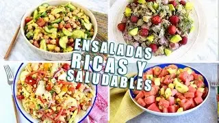 4 ENSALADAS RICAS, F&Aacute;CILES Y SALUDABLES!