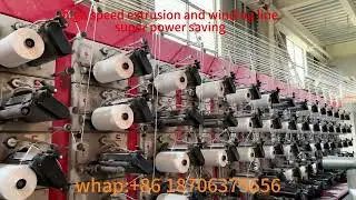 High Speed Flat Yarn Extruder with inverter Control Winder