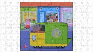 Puzzle ANIMATION Peppa Pig and the Garbage Truck 🚮 Пазл АНИМАЦИЯ Свинка Пеппа и мусоровоз.
