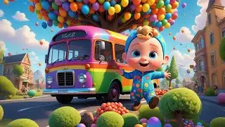 Rainbow Bus Got Stuck in Candy Land | Fun Adventure Song for Kids | Sweet Nursery Rhyme