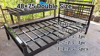 Ganito ang aking diskarte sa pagbuo ng 48&times;75 Metal Bed Frame