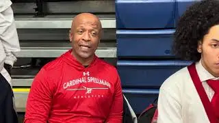 CHSAA Media Day Interview W Spellman Head Coach Moe Hicks, Sr. G  Jariel Reyes and Frosh G. Josh M. 