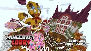 Candy Land Lobby (155x155) &ndash; Minecraft Spawn / Hub Showcase (1.18.1+)