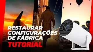 Restaurar configura&ccedil;&otilde;es de f&aacute;brica HY300 mini projetor branco de 4K
