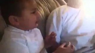 Baby Hector eats a sourhead lmao