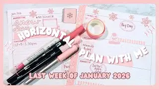 Plan With Me | Last Week of January 2026 | Happy Planner | Horizontal Layout