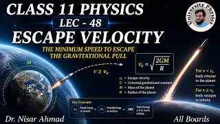 Escape Velocity class 11 | University Physics