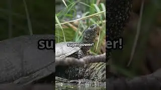 Turtle's Secret Superpower: Butt Breathing! #shorts #nature #naturelovers