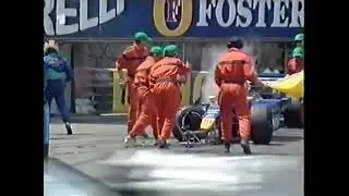 F1 Monaco 2000 FP1 Pedro Diniz crashes