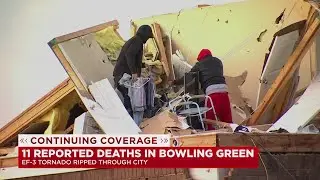Tornado damage in Bowling Green Kentucky
