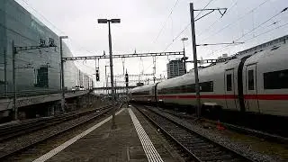 Germany High Speed Railway Inter City Express Einfahrt Basel SBB Gleis 5 vom Sonntag 11 Januar 2026