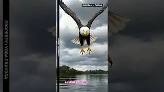 Goliath Heron vs Fish Eagle | Explosive Mid-Air Beak and Talon Battle
