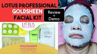 Lotus Professional GOLDSHEEN Facial Kit Review & Demo
