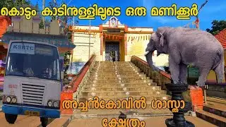കൊടും കാടിനുള്ളിലൂടെ അനവണ്ടിയിൽ അച്ചൻകോവിൽ യാത്ര | Achankovil | Achankovil temple