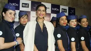 Sonam Kapoor at special Screening of Neerja for Indigo Air Hostesses