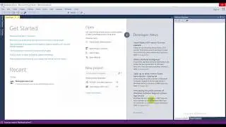 Install .net core 2.1 sdk and create template project in visual studio
