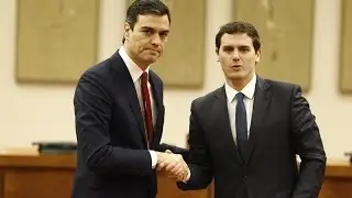 Pedro Sánchez y Albert Rivera sellan su acuerdo