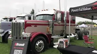 2026 Red & Tan Peterbilt 589 At The 2025 Woodstock Truck Show