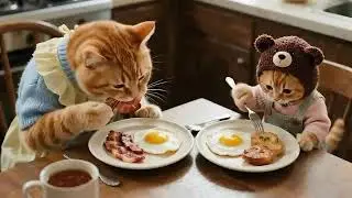 Mama cat also had mischievous childhoods Just like ginger kitten📸 compilation 