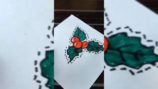 Merry Christmas 🎄Christmas drawing tutorial  step by step  #art #drawing #tutorial 