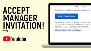 How to Accept Channel Manager Invitation on YouTube