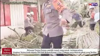 Tim SAR Brimob Kompi 1 YON C Pelopor, Sigap ke TKP, ke Rumah Warga yang Remuk Tertimpa Pohon