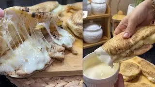 سندويتش مدلدق😅نتحدى اي وحدة دير خبز المنفوخ على طريقتي وماينجحلهاش😮ليوم حليتلهم فاست فود فالدار🤭