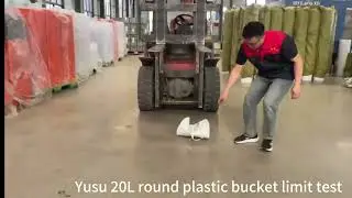 20L round plastic paint lubricating oil  bucket limit test