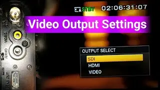 Sony Pxw Z150 Camera Video Output Settings || sony nx100 video output settings