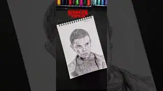 Eleven ✨ Drawing | stranger things | #strangerthings #drawing #shorts
