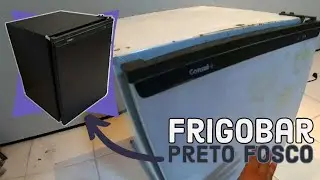 Como deixar o frigobar preto fosco | Luan Dourado