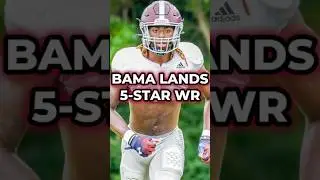 🚨 BREAKING! 5-Star WR Cederian Morgan Commits To Alabama's 2026 Recruiting Class #shorts