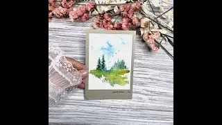 🌞🎨Tiny Painting Summer Series Day [1] | Tiny Watercolor with Music | 5-Minute Paint & Relax