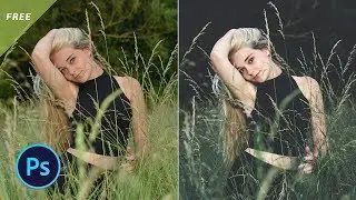 Outdoor portrait photo editing preset Download (Free photoshop preset)