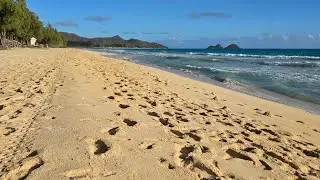 Camping near an Air Force base at Bellows Field Beach Park on Oahu 
