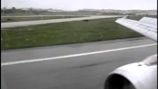 TAP Portugal A321 - Landing in rainy Lisbon Full HD
