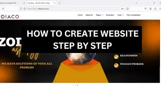 How to create wordpress website step by step for beginners