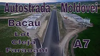 Autostrada A7 . Al III-lea strat de asfalt pe lotul Cleja-Faraoani Bacau.Autostrada Moldovei