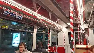 BSAG GT8N Weihnachtsbahn Mitfahrt von Theater am Leibnizplatz bis Hbf 