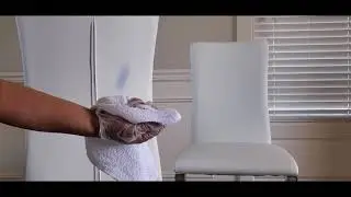 How I removed stain from leather chair
