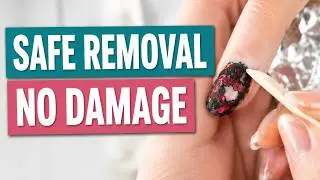 How to Remove Gel Polish Safely at Home | Professional Nail Technician Tutorial