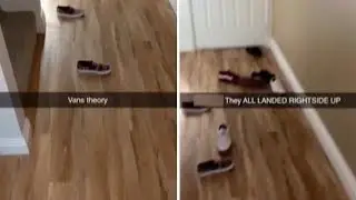 Vans Theory Tested As Shoes Always Land Facing Up