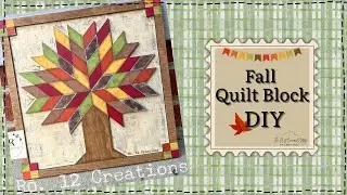 Autumn Tree Quilt Block | DIY Fall Home D&eacute;cor Project