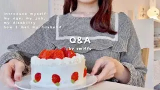 Q & A introduce myself | my work, age, disability, how I met my husband, why I started youtube, etc.