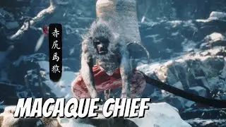 Macaque Chief Boss Fight (First Encounter) - Black Myth: Wukong (4K Ultra HD | Chapter 3)