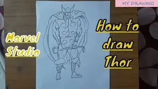 Noob's Guide on how to draw Thor | Marvel Comics |  #DRAWING #ART #YOUTUBE #video #SIMPLE